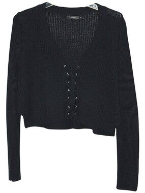 Millau Cropped Black Sweater